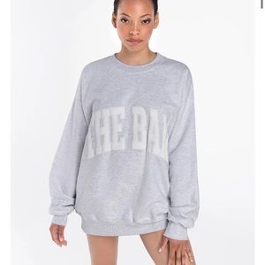 The Bar VARSITY SWEATSHIRT LIGHT HEATHER GREY